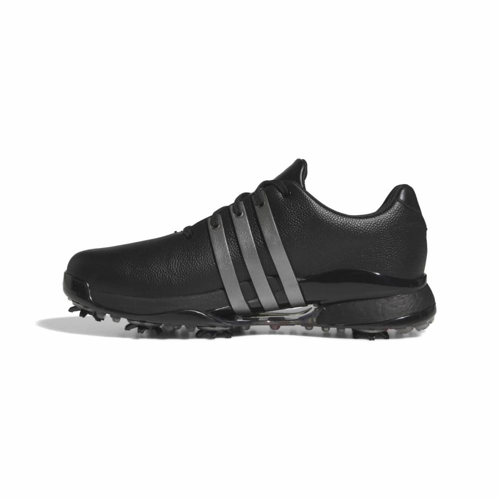 adidas Tour360 Gore-Tex Spiked Golf Shoes - Black / Iron / Lucid Red - adidas