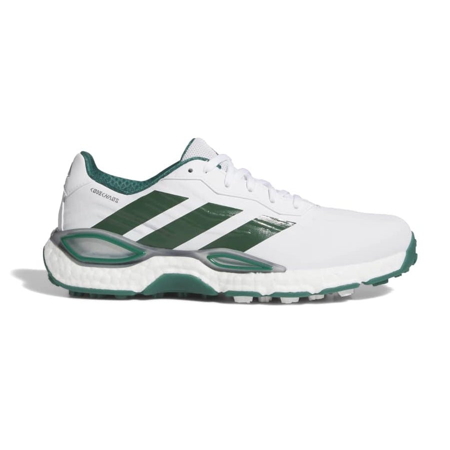 adidas Codechaos 27 Golf Shoes - White / Collegiate Green / Silver Met - adidas