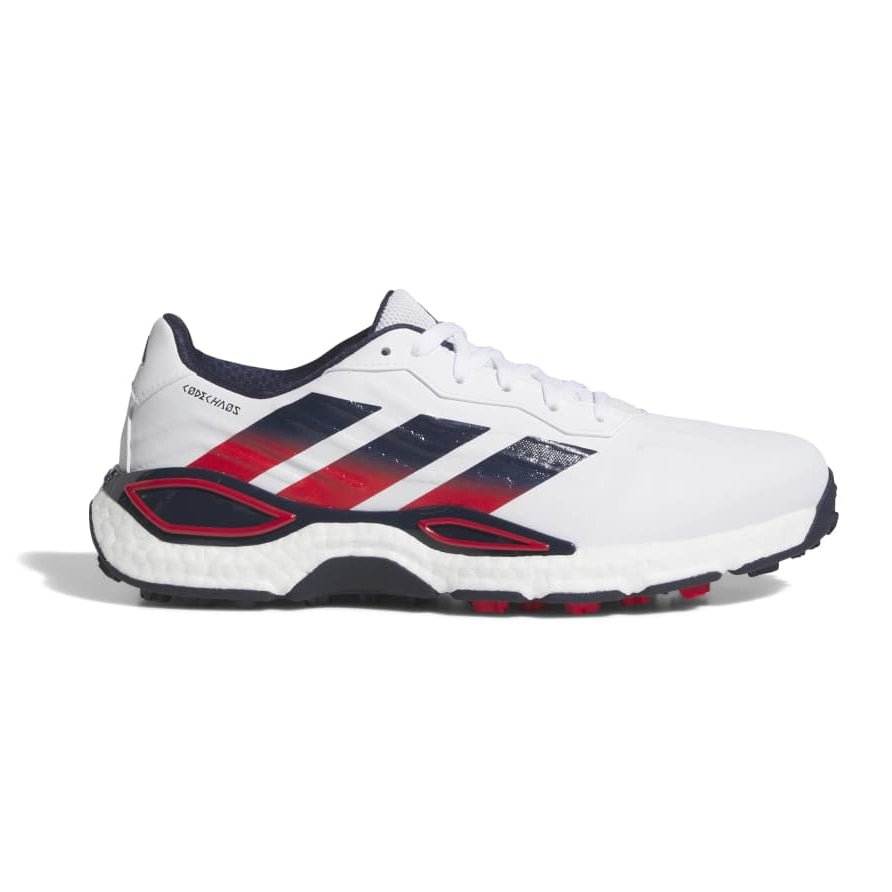 adidas Codechaos 27 Golf Shoes - White / Collegiate Navy / Pure Ruby - adidas
