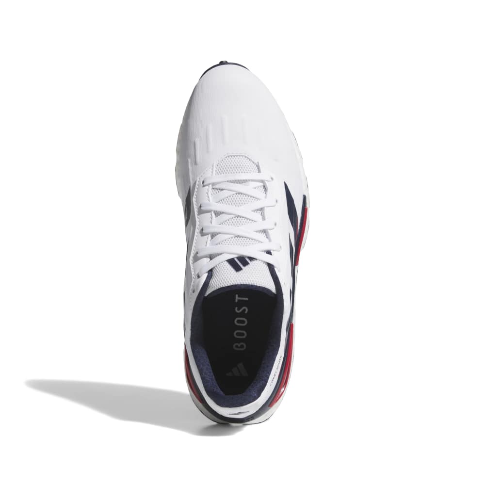 adidas Codechaos 27 Golf Shoes - White / Collegiate Navy / Pure Ruby - adidas