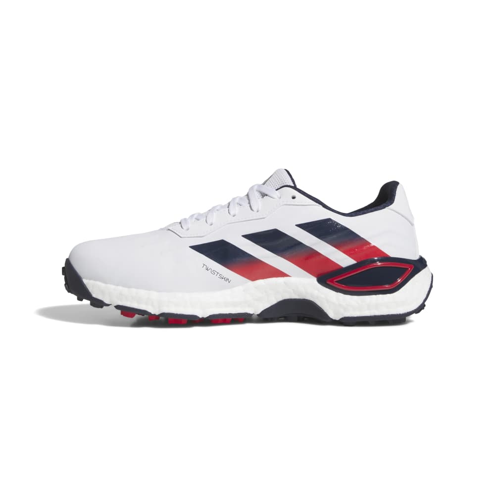 adidas Codechaos 27 Golf Shoes - White / Collegiate Navy / Pure Ruby - adidas