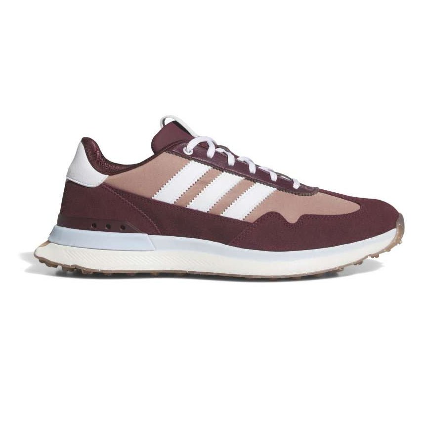 adidas S2G Tex Spikeless Golf Shoes - Maroon / White / Crystal Sky - adidas