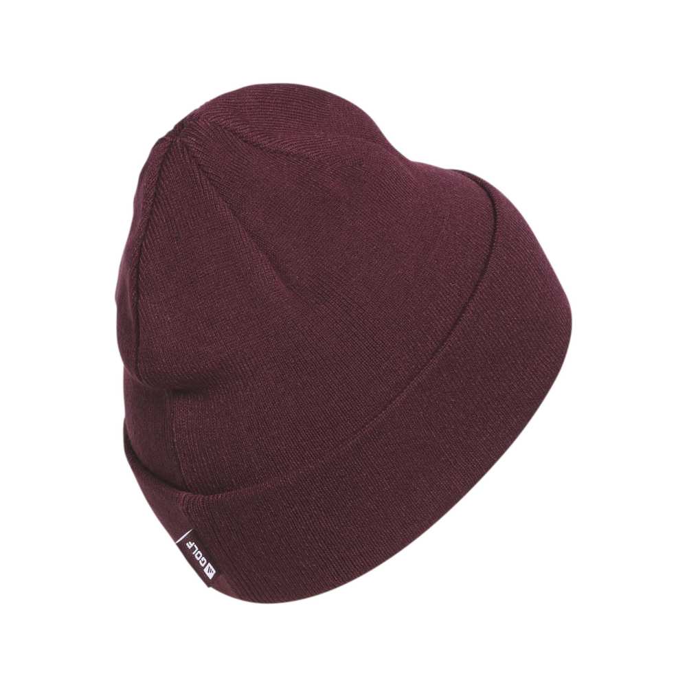 adidas Crest Rib Golf Beanie - Maroon