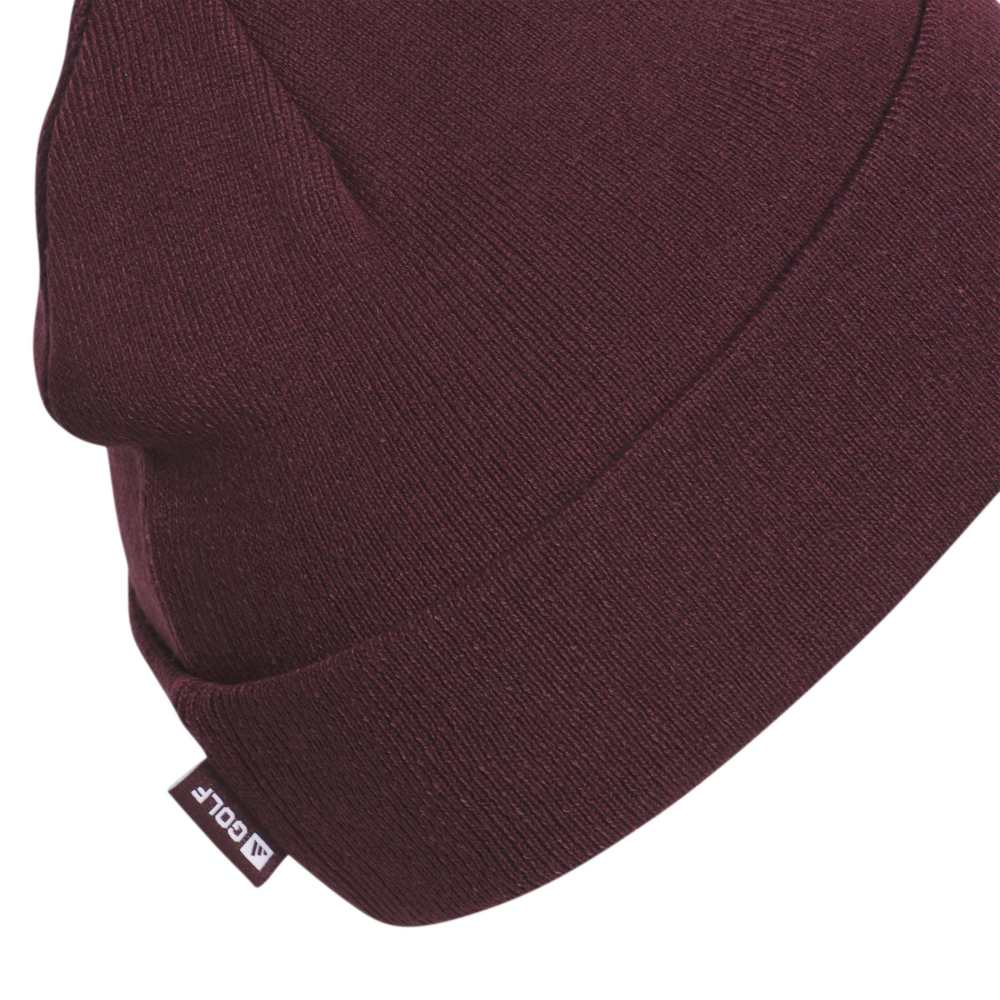adidas Crest Rib Golf Beanie - Maroon