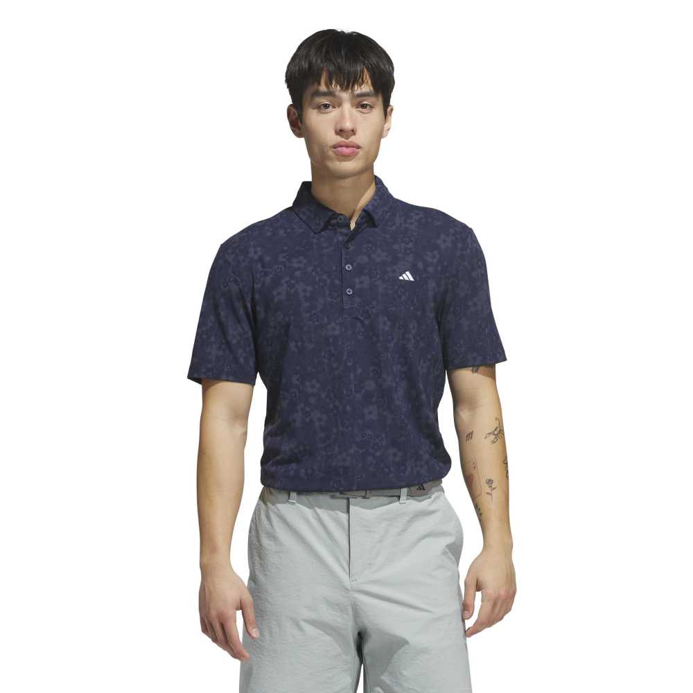 adidas Ultimate365+ Climacool Blossom Polo Shirt - Collegiate Navy - adidas
