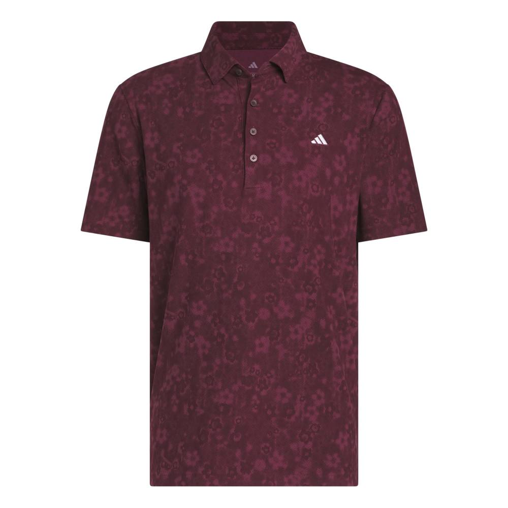 adidas Ultimate365+ Climacool Blossom Polo Shirt - Maroon - adidas