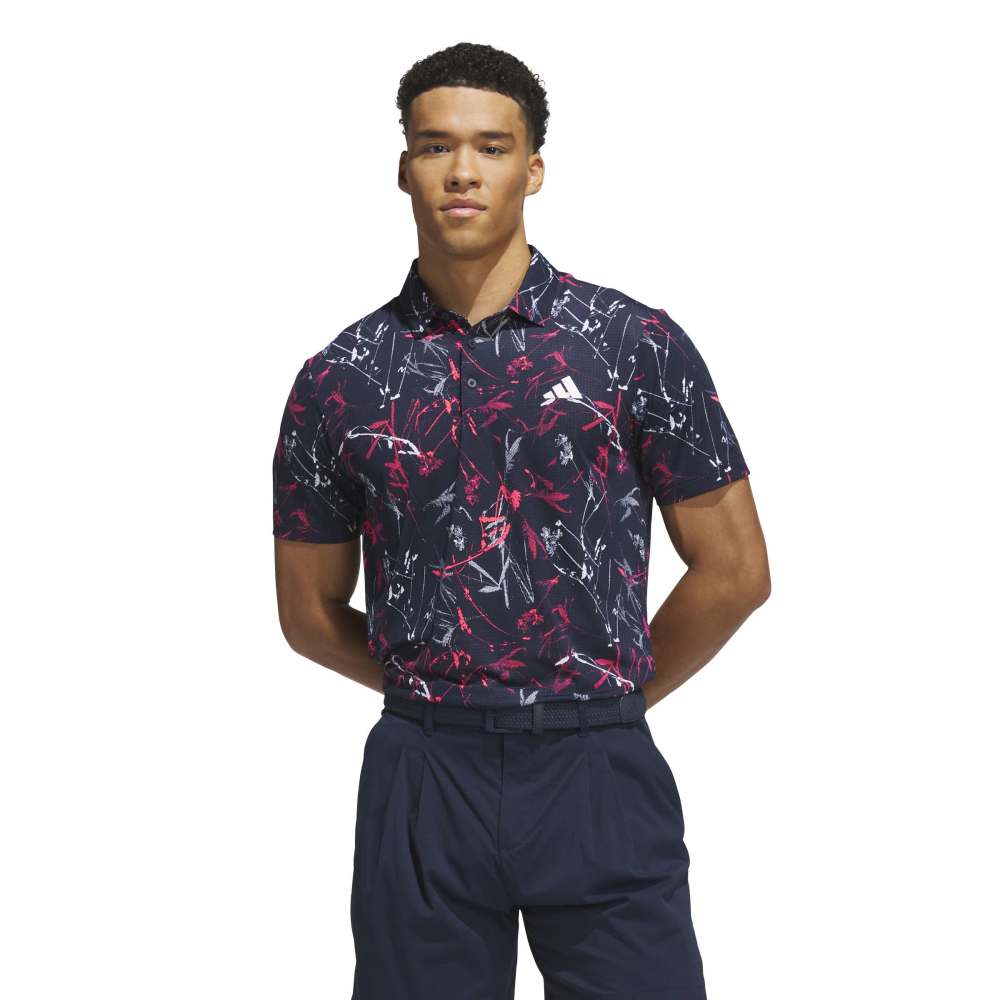 adidas Ultimate365 Mesh Golf Polo Shirt - Collegiate Navy - adidas