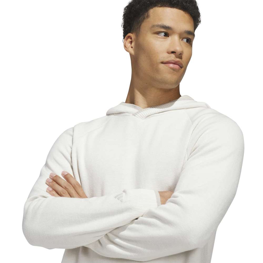 adidas Golf Ultimate365 Tour Twistknit Hoodie - Cloud White
