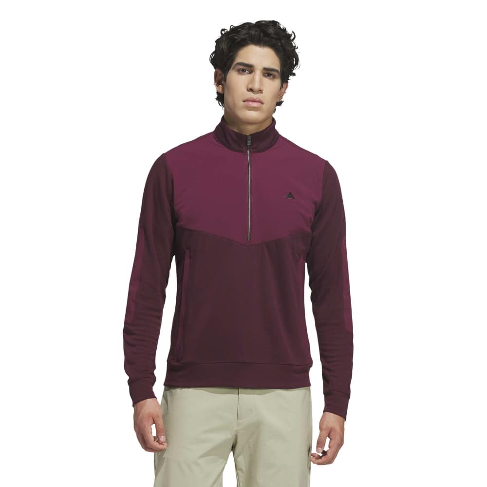 adidas Golf Ultimate365+ Hybrid 1/4 Zip - Maroon