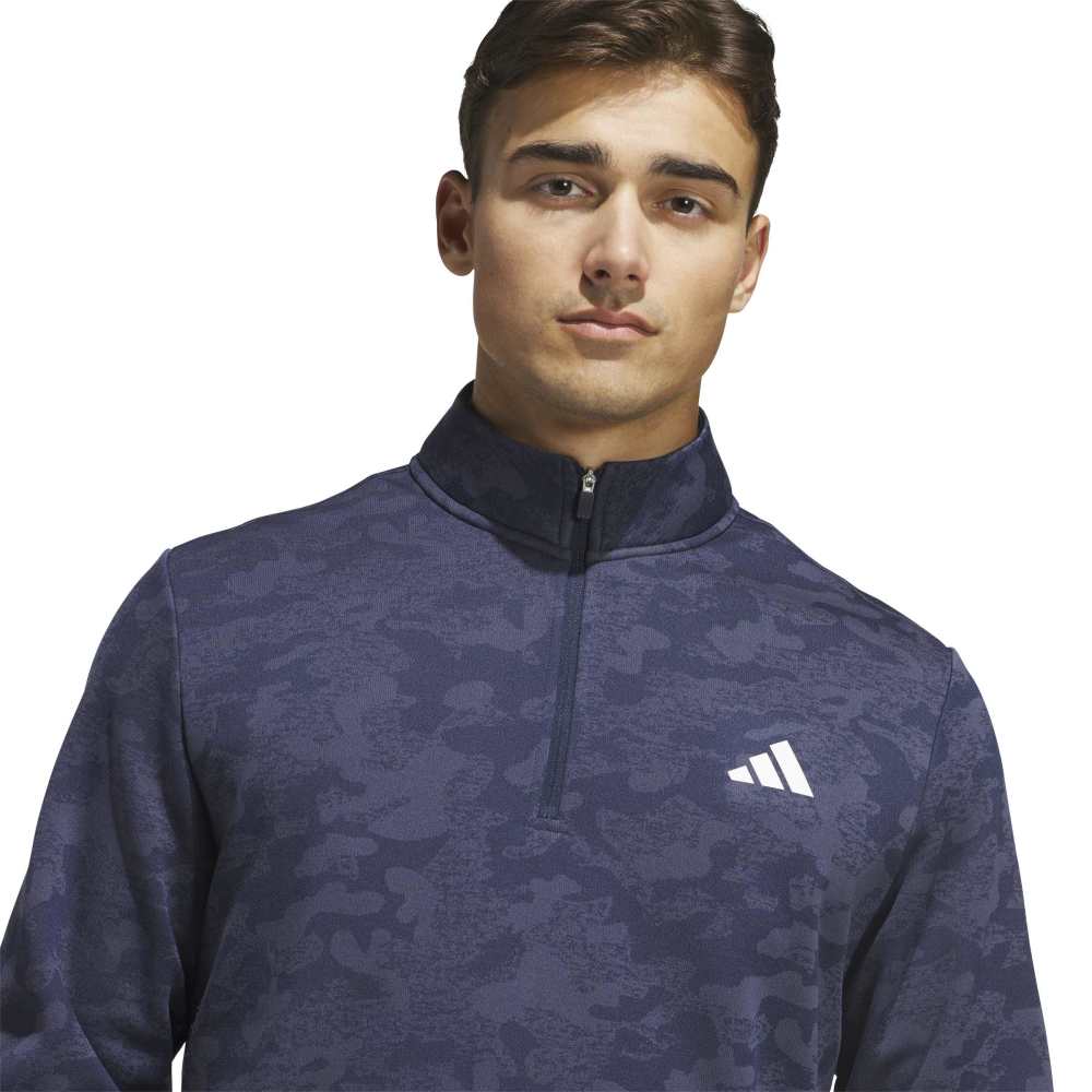 adidas Golf Ultimate365 DWR 1/4 Zip Mid Layer - Collegiate Navy