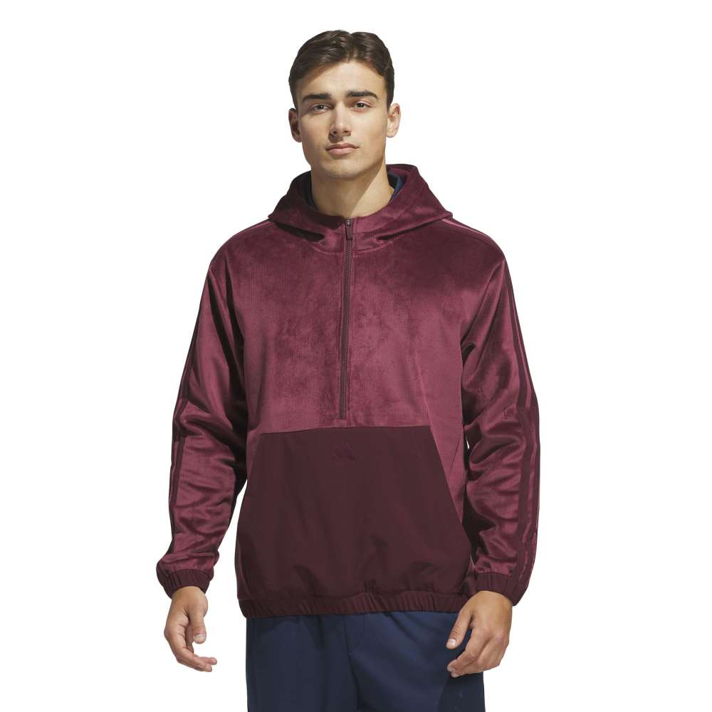 adidas BTC CZY Zip Neck Hoodie - Maroon - adidas