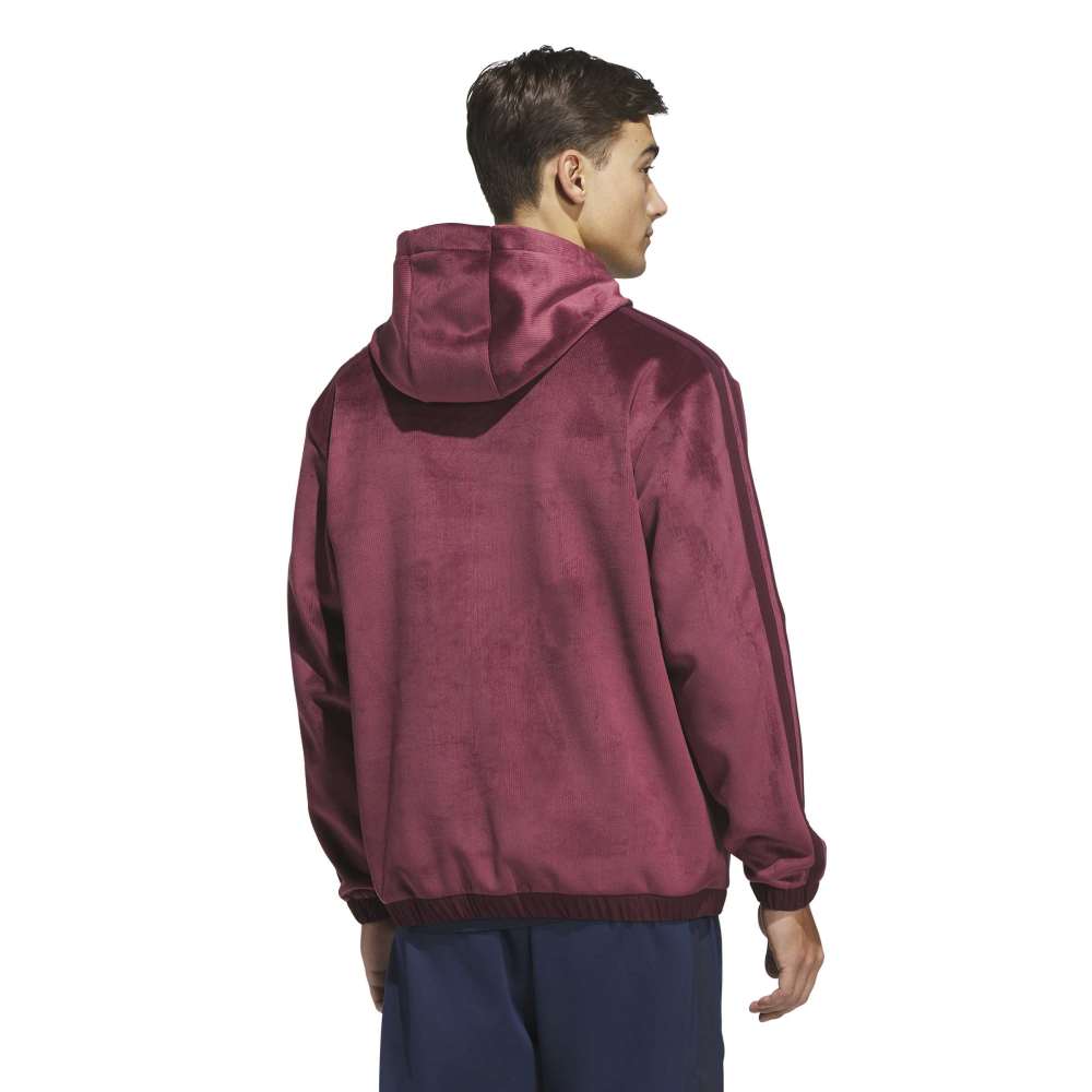 adidas BTC CZY Zip Neck Hoodie - Maroon - adidas