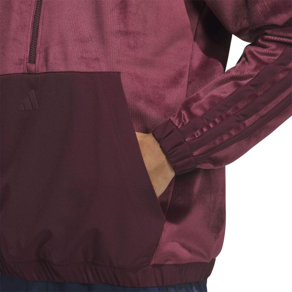 adidas BTC CZY Zip Neck Hoodie - Maroon - adidas