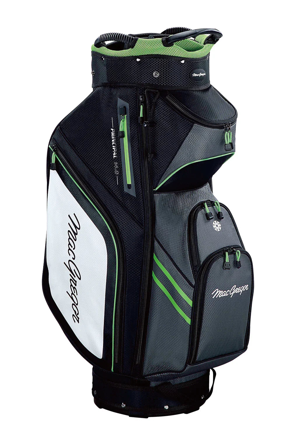 MacGregor Principal 10" Cart Bag - Black / Grey / Green