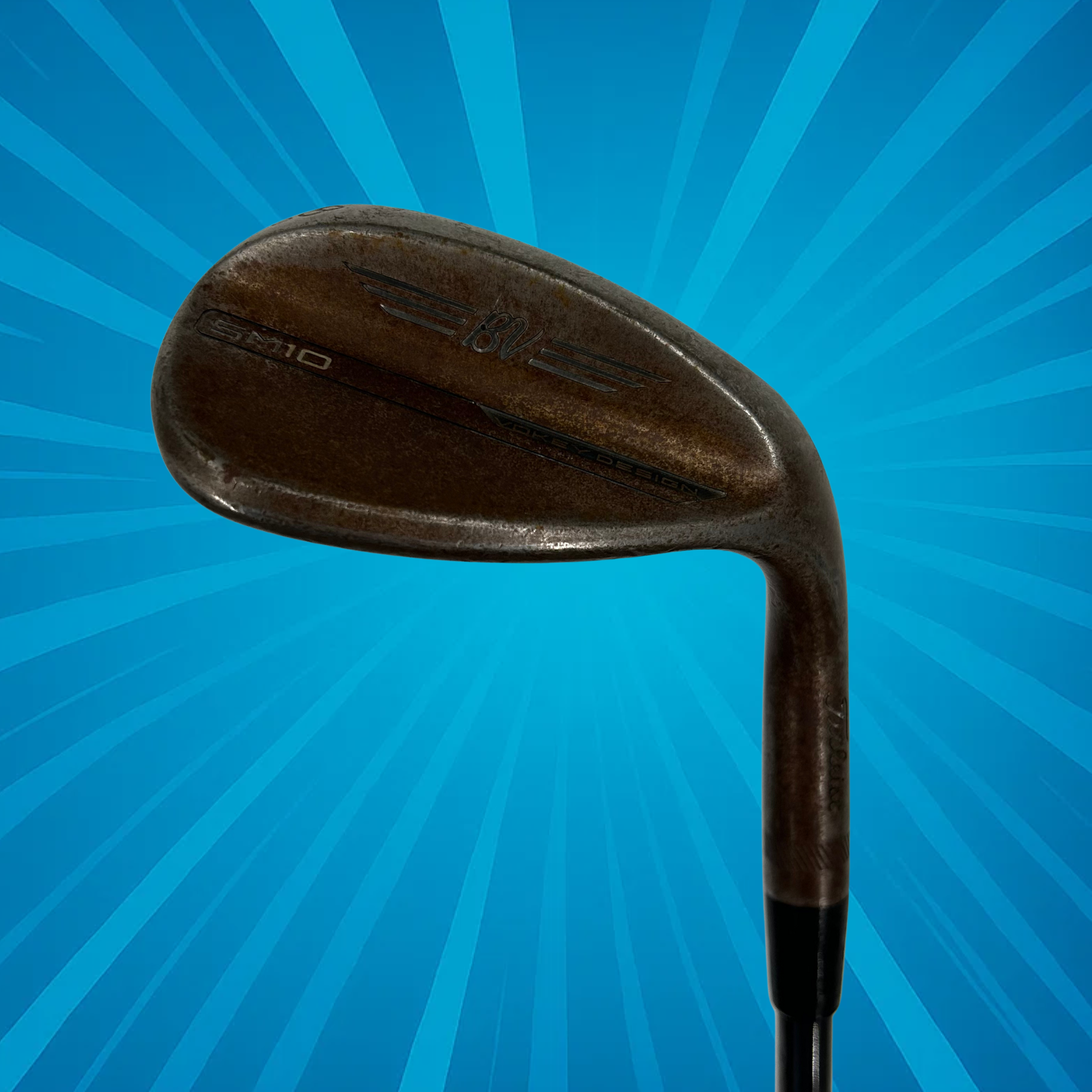 Titleist Vokey SM10 Raw Lob Wedge / 58 Degree D Grind / KBS Hi-Rev Stiff Flex Shaft