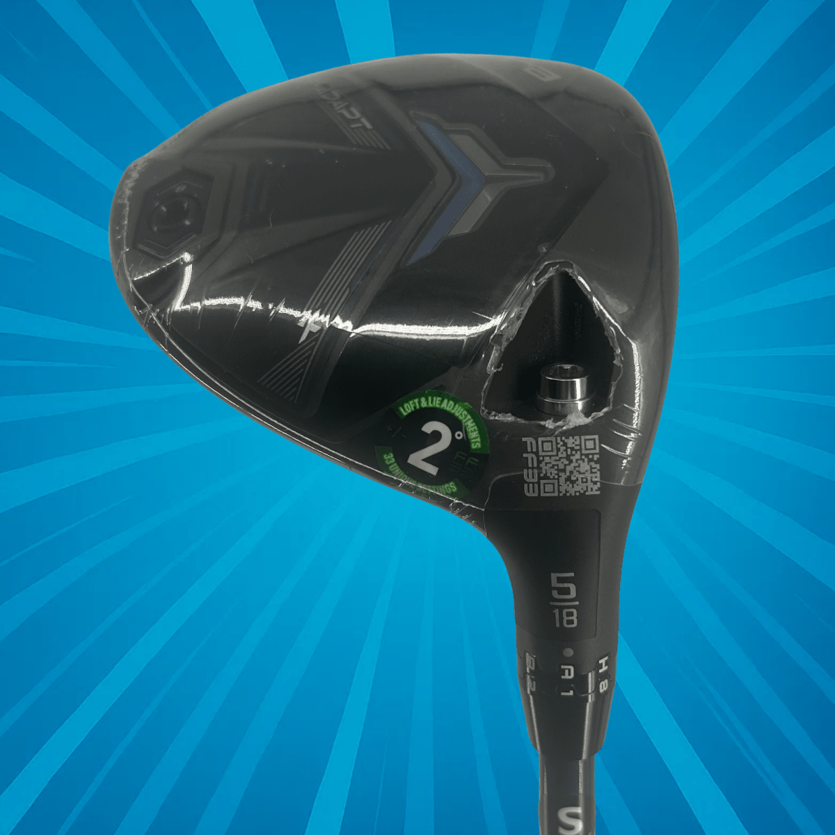 Cobra DS - Adapt X 5 Wood / 18 Degree / Denali Blue 60g 6.0 / Stiff Flex - Cobra