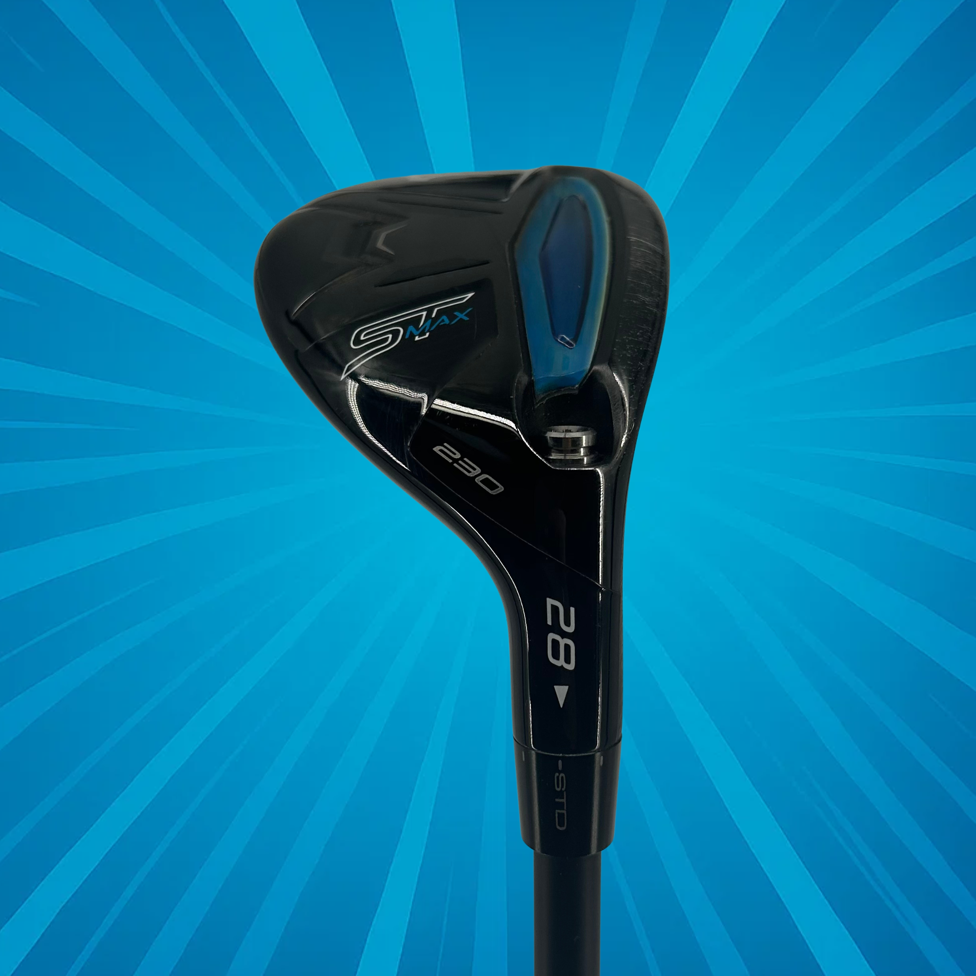 Mizuno ST-Max 230 6 Hybrid / 28 Degree / Tensei Black 65 Stiff Flex Shaft