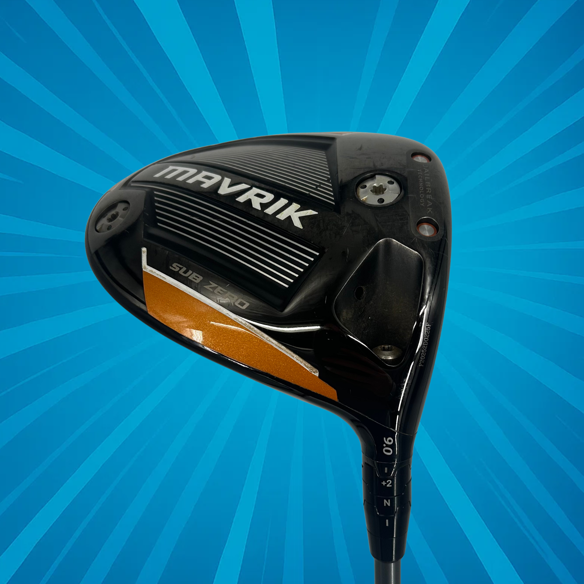 Callaway Mavrik Sub Zero Driver / 9.0 Degree / HZRDUS 50G / Stiff Flex Shaft