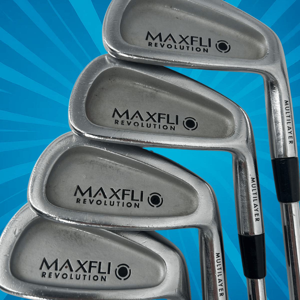MAXFLI Revolution Black Dot Irons / 3 - 9 / Dynamic Gold R300u Shaft - Maxfli
