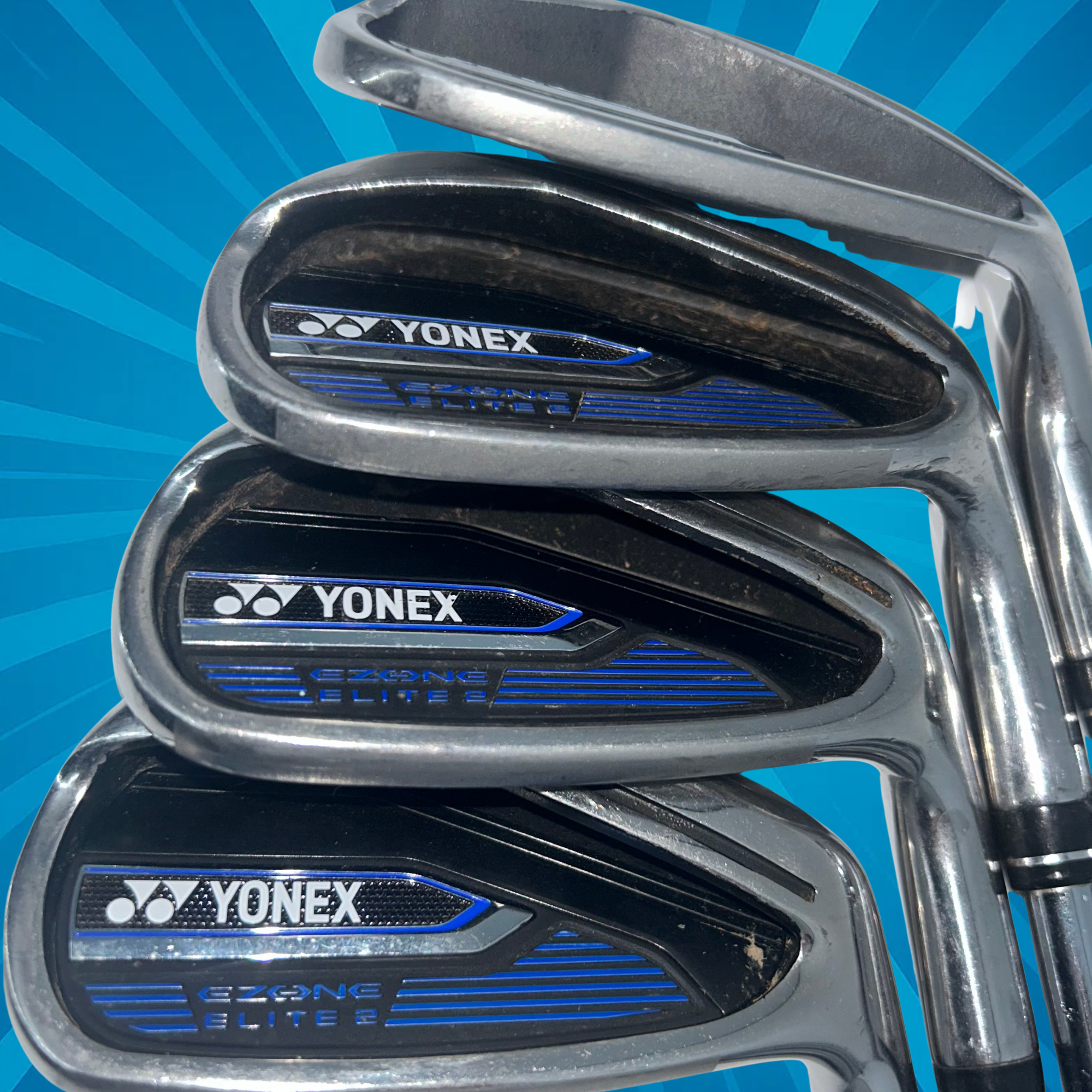 Yonex Ezone Elite 2 Iron Set / 5-PW+SW / Yonex Ezone Elite Regular Flex Shafts