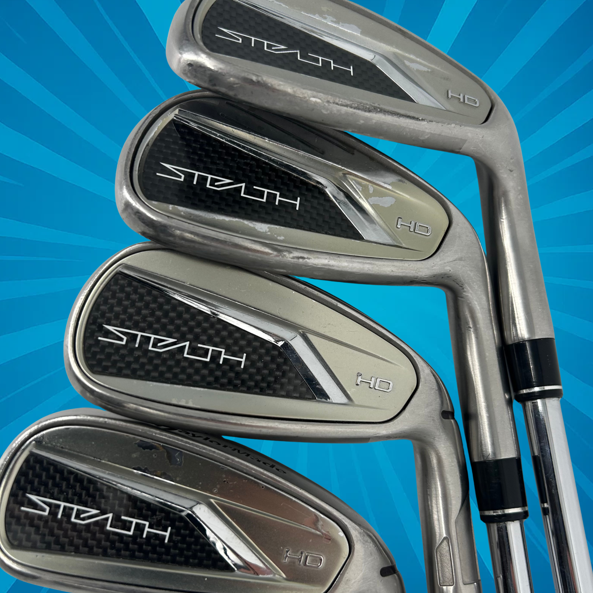 TaylorMade Stealth HD Iron Set / 5-PW / KBS Max MT 85 Regular Flex Shafts