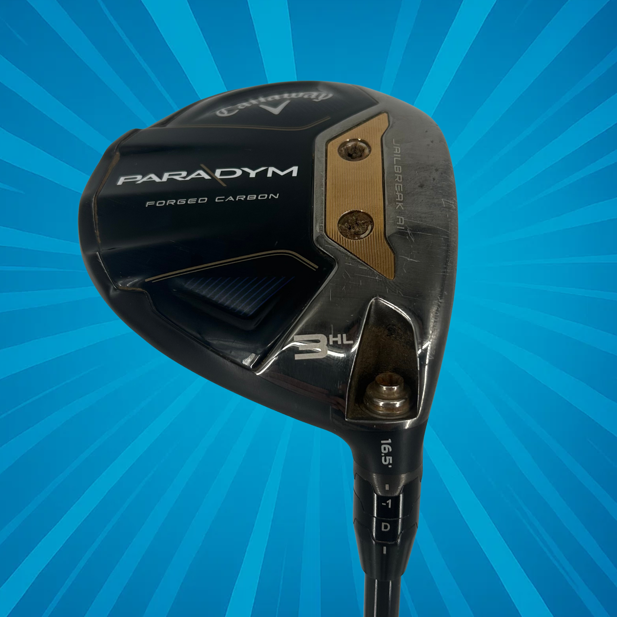 Callaway Paradym 3HL Wood / 16.5 Degree / Denali 6.0 70G / Stiff