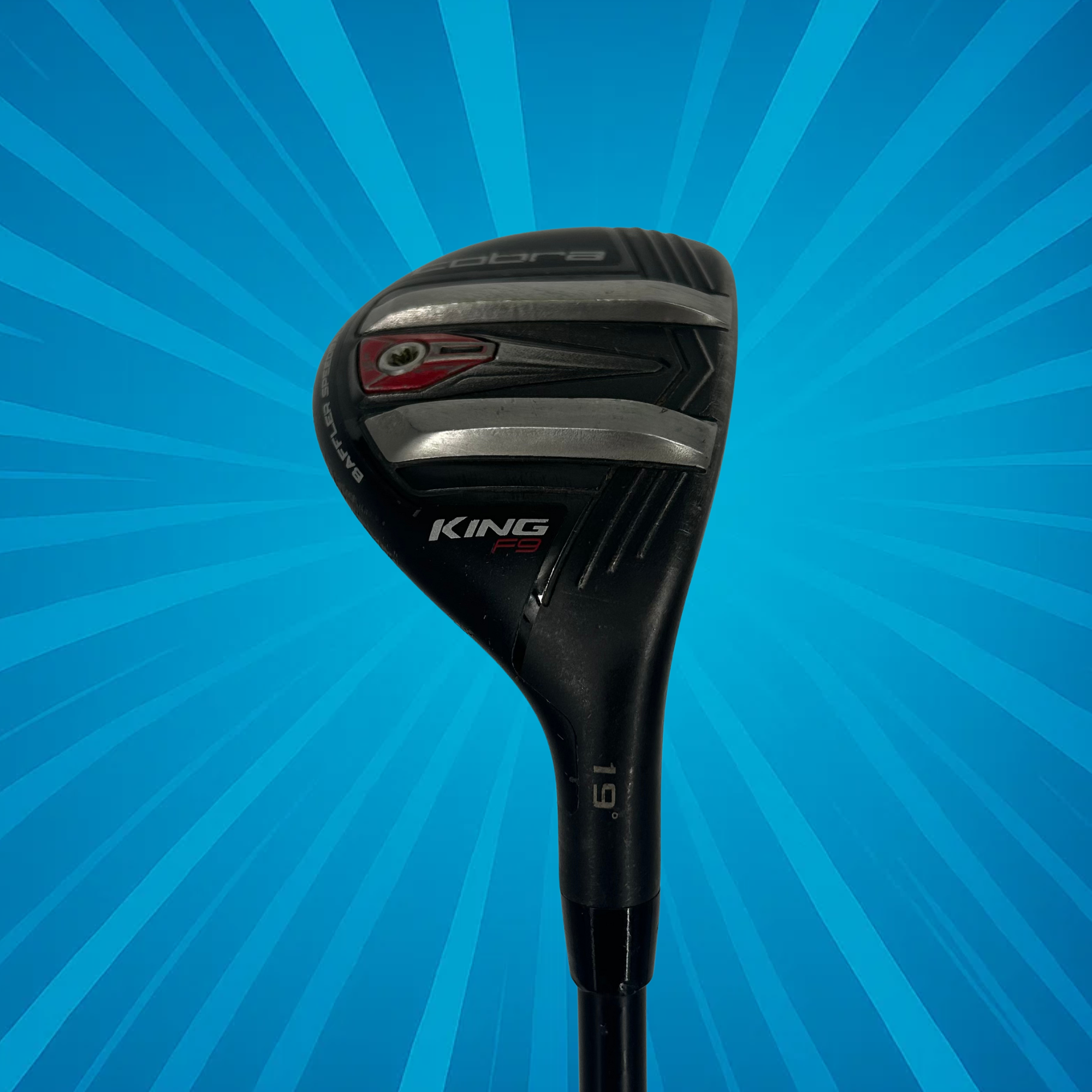 Cobra King F9 3 Hybrid / 19 Degree / Hzrdus Black 6.0 Stiff Flex Shaft