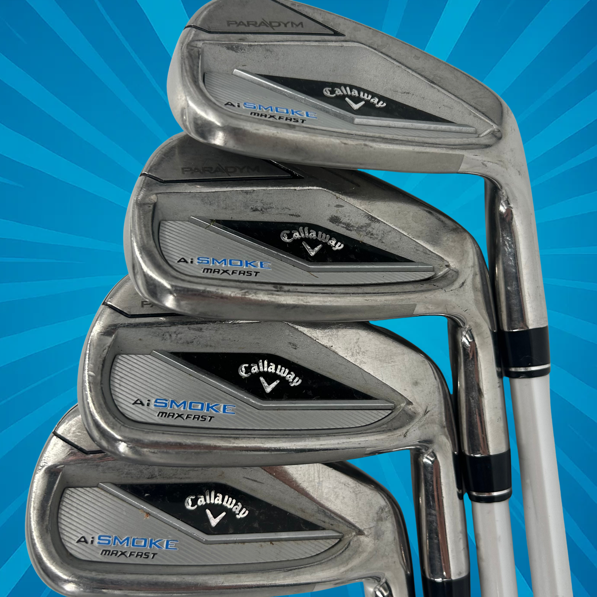 Callaway Paradym Ai Smoke Max Fast Irons / 6-PW+AW / Eldio 40L Ladies Flex Shaft