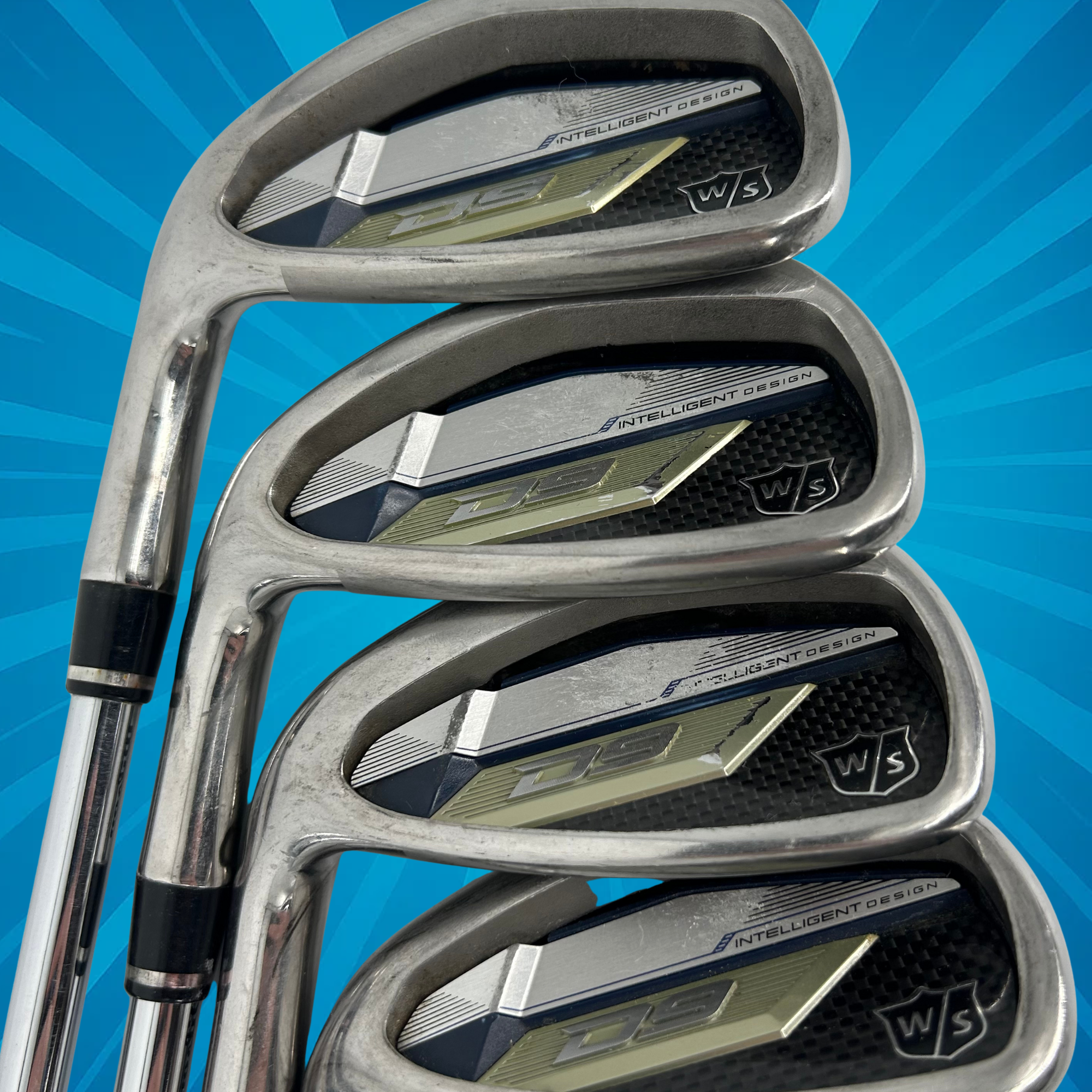 Wilson Staff D9 Left Handed Irons / 5-SW / KBS MAX Ultralight / Regular