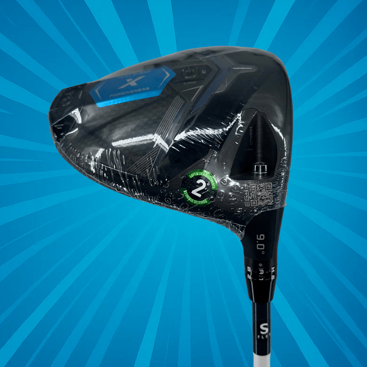 Cobra DS Adapt X Driver / 9.0 Degree / Denali Blue 60g 6.0 / Stiff Flex - Cobra