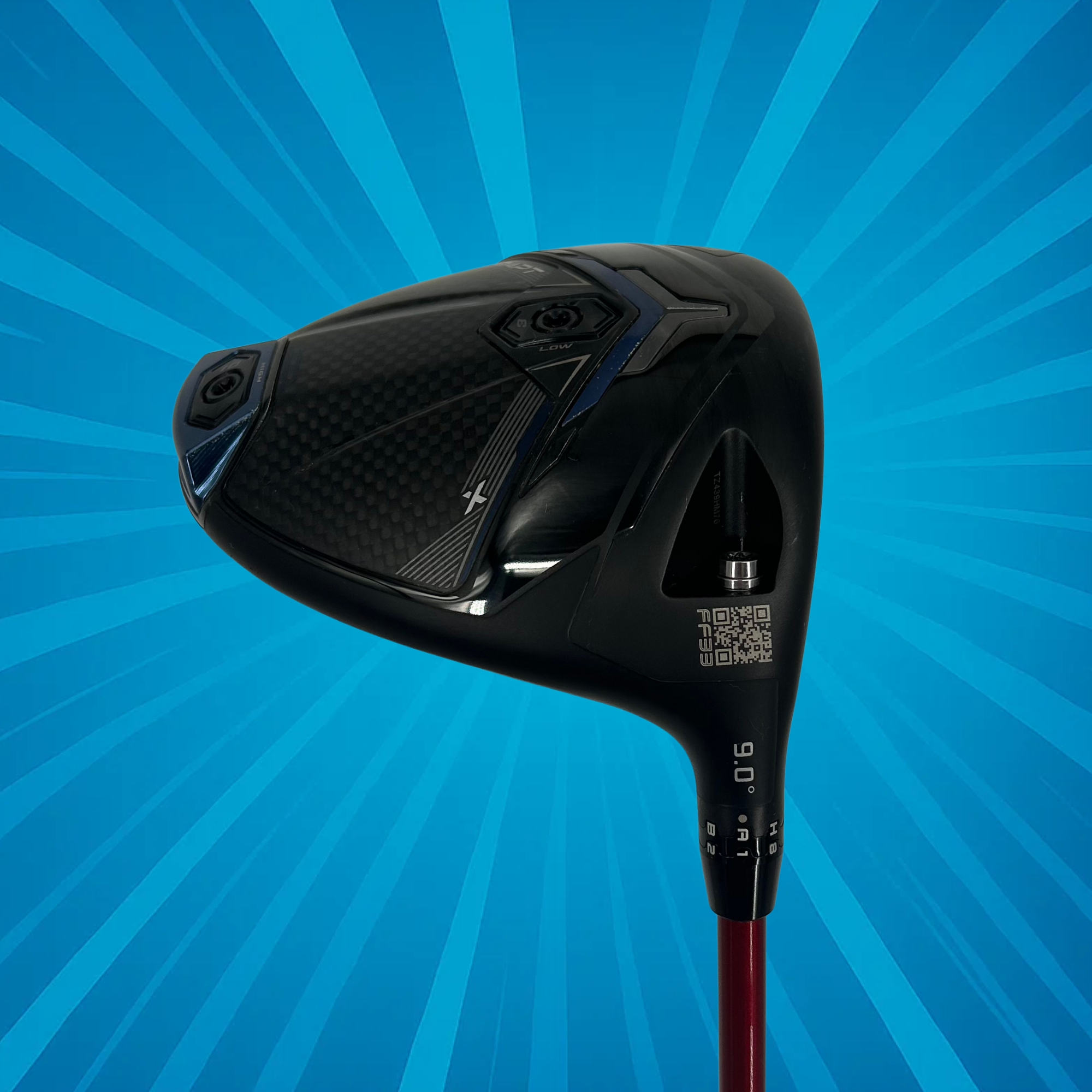 Cobra DS Adapt X Driver / 9 Degree / Denali Red 50g 6.0 / Stiff Flex