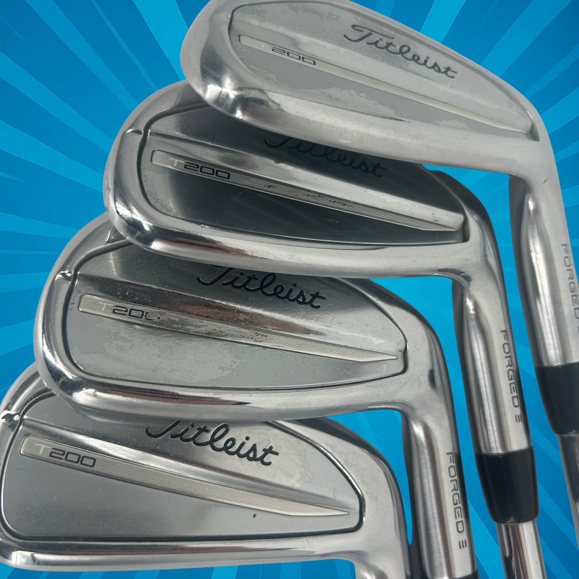 Titleist T200 2023 / 4-PW / Dynamic Gold S300 Steel Shafts / Stiff Flex