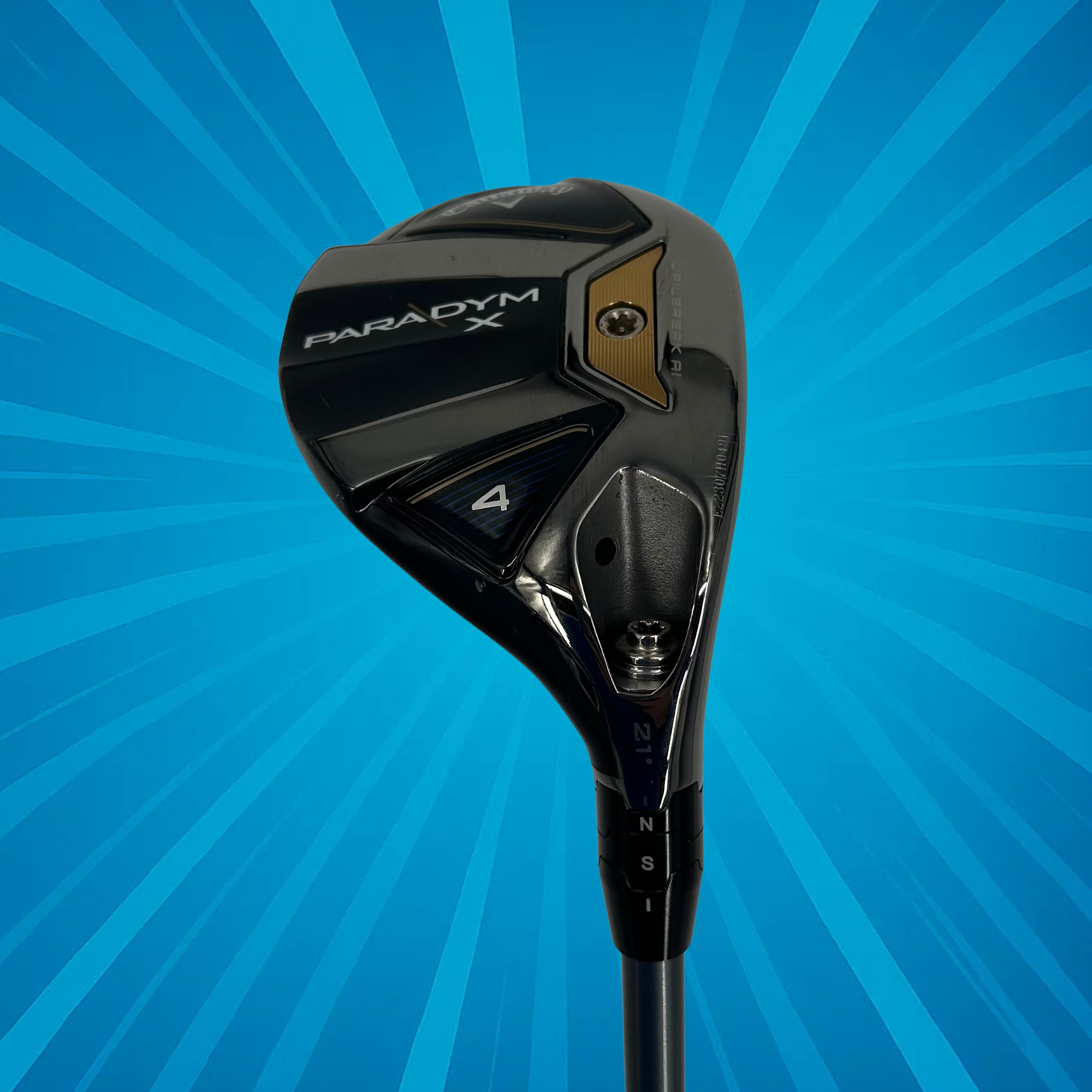 Callaway Paradym X 4 Hybrid / 21 Degree / Hzrdus Silver 5.5 Regular Flex