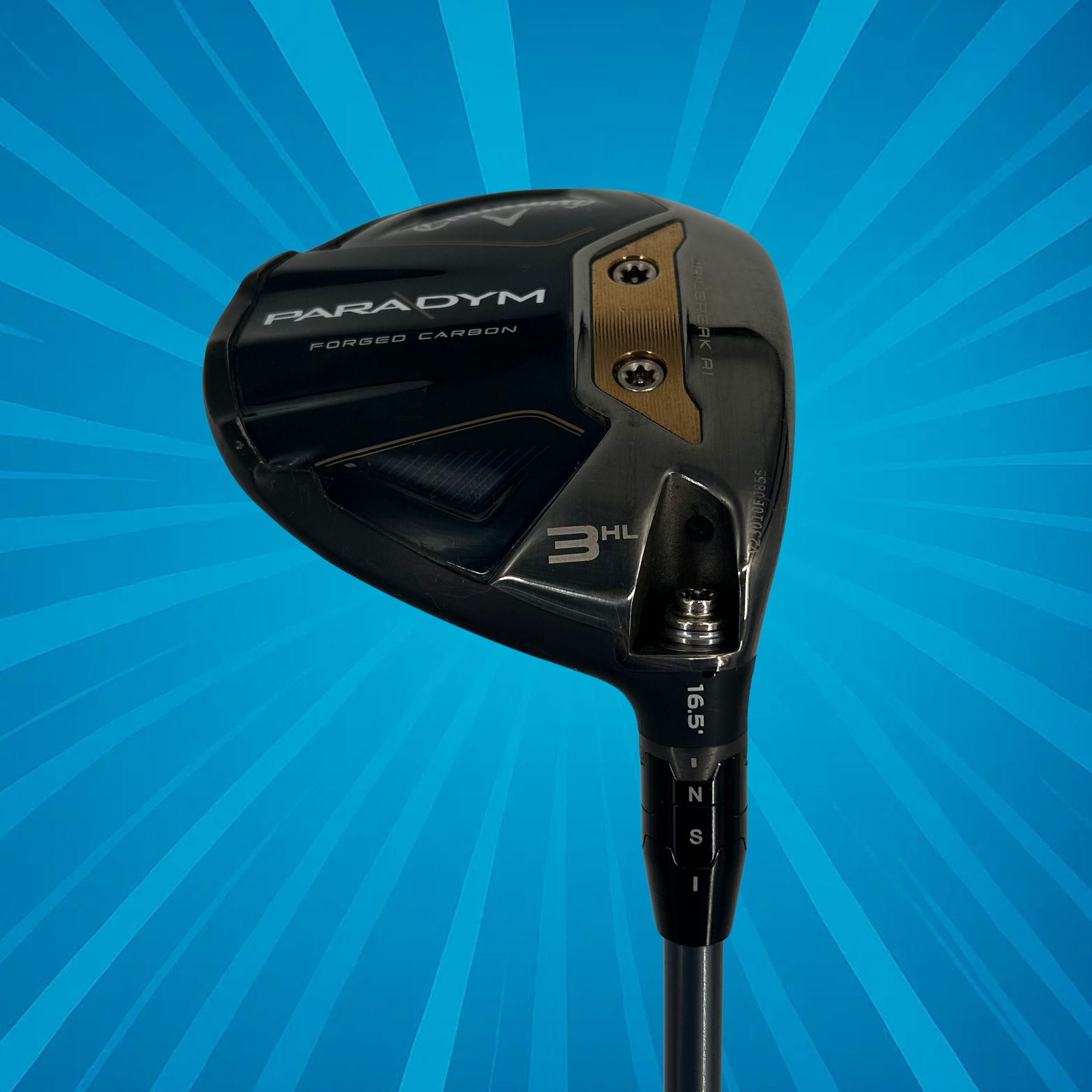 Callaway Paradym 3HL Fairway Wood / 16.5 Degree / Hzrdus Silver 6.0 Stiff Flex