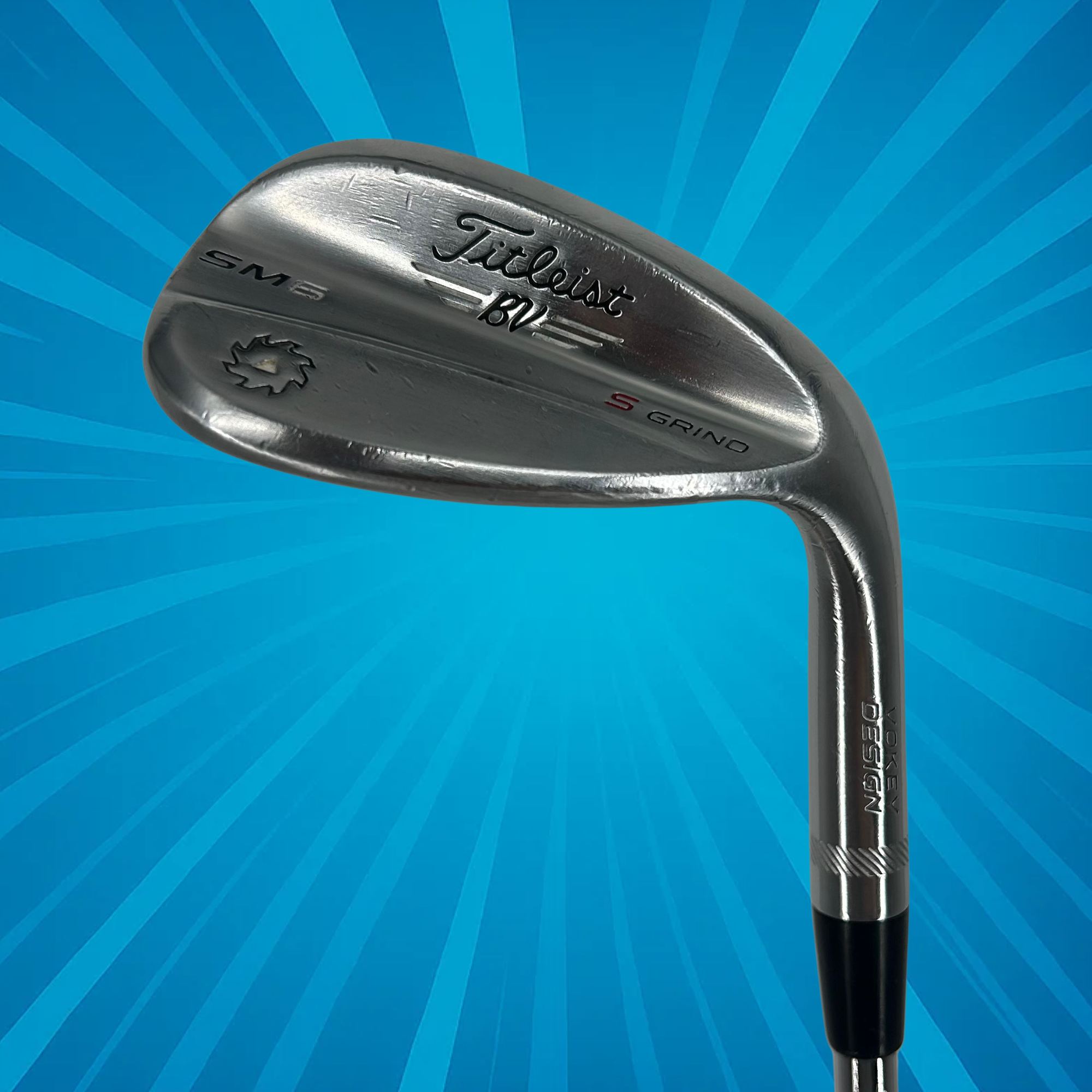 Titleist Vokey SM6 Black Lob Wedge / 58 Degree S Grind / Wedge Flex Vokey SM6 Shaft