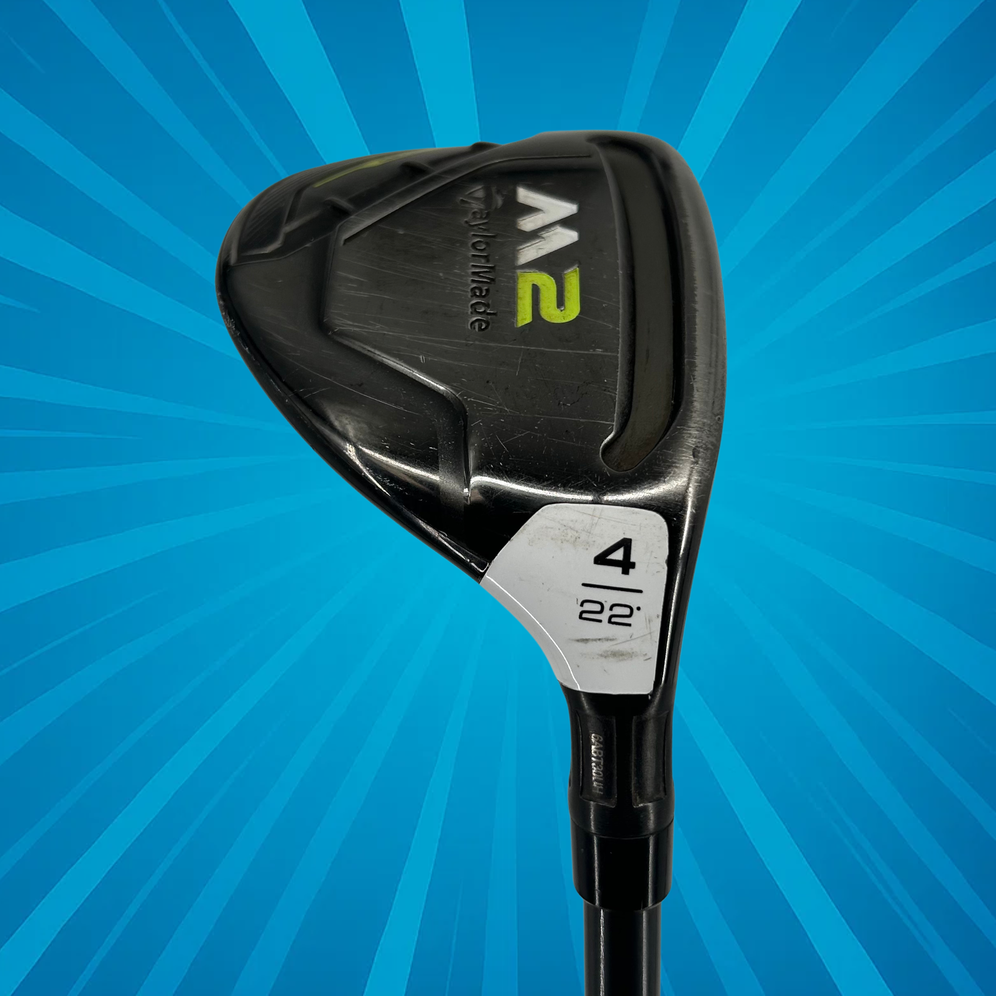 Taylormade M2 2017 4 Hybrid / 22 Degree / Taylormade M2 REAX 65 Regular Flex Shaft