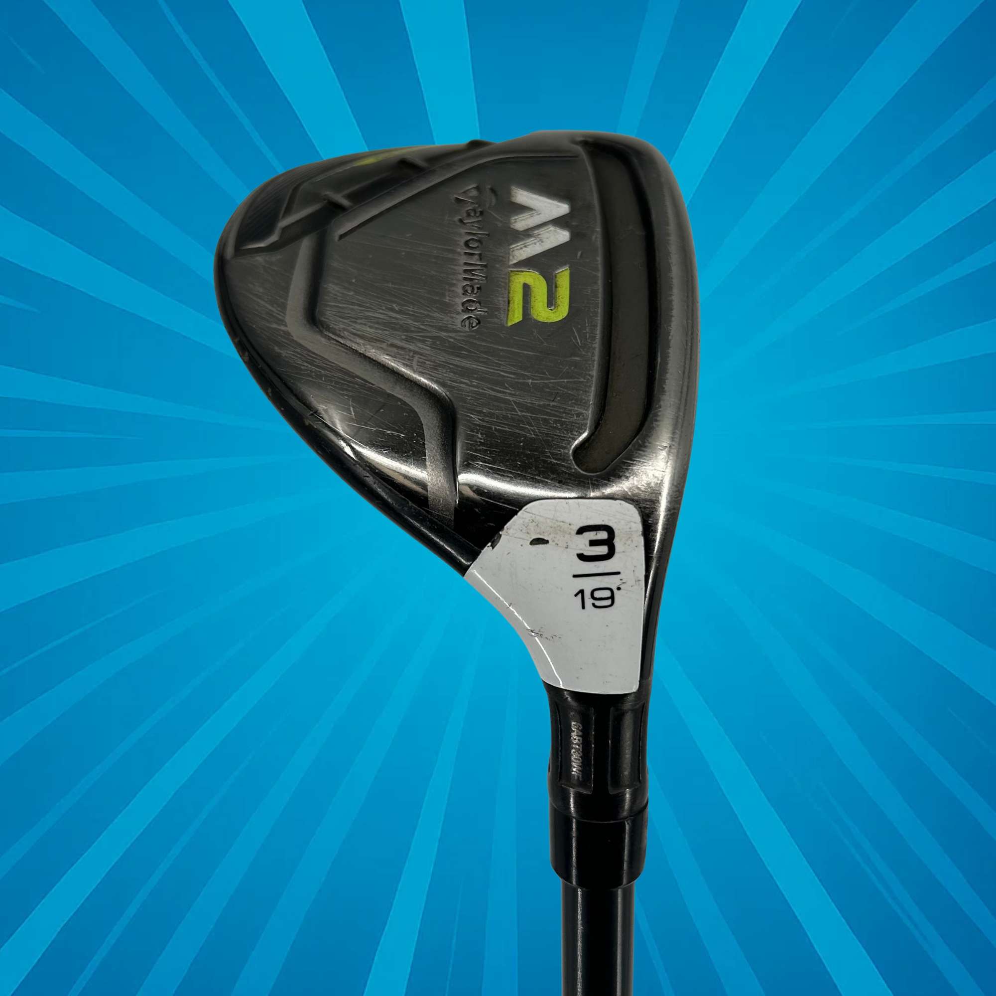 Taylormade M2 2017 3 Hybrid / 19 Degree / Taylormade M2 REAX 65 Regular Flex Shaft