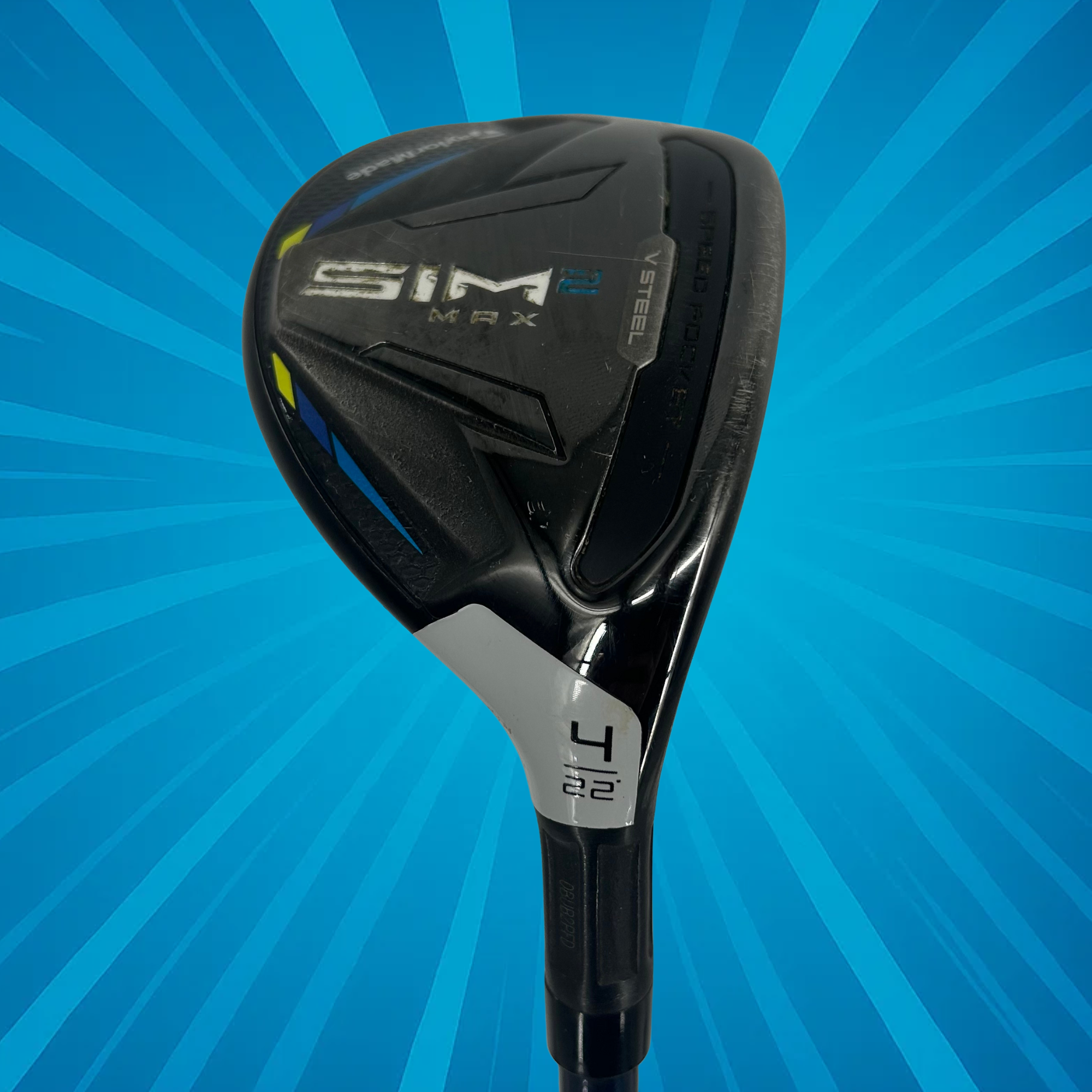 Taylormade SIM 2 Max 4 Hybrid / 22 Degree / Fujikura Ventus Blue 7-S / Stiff