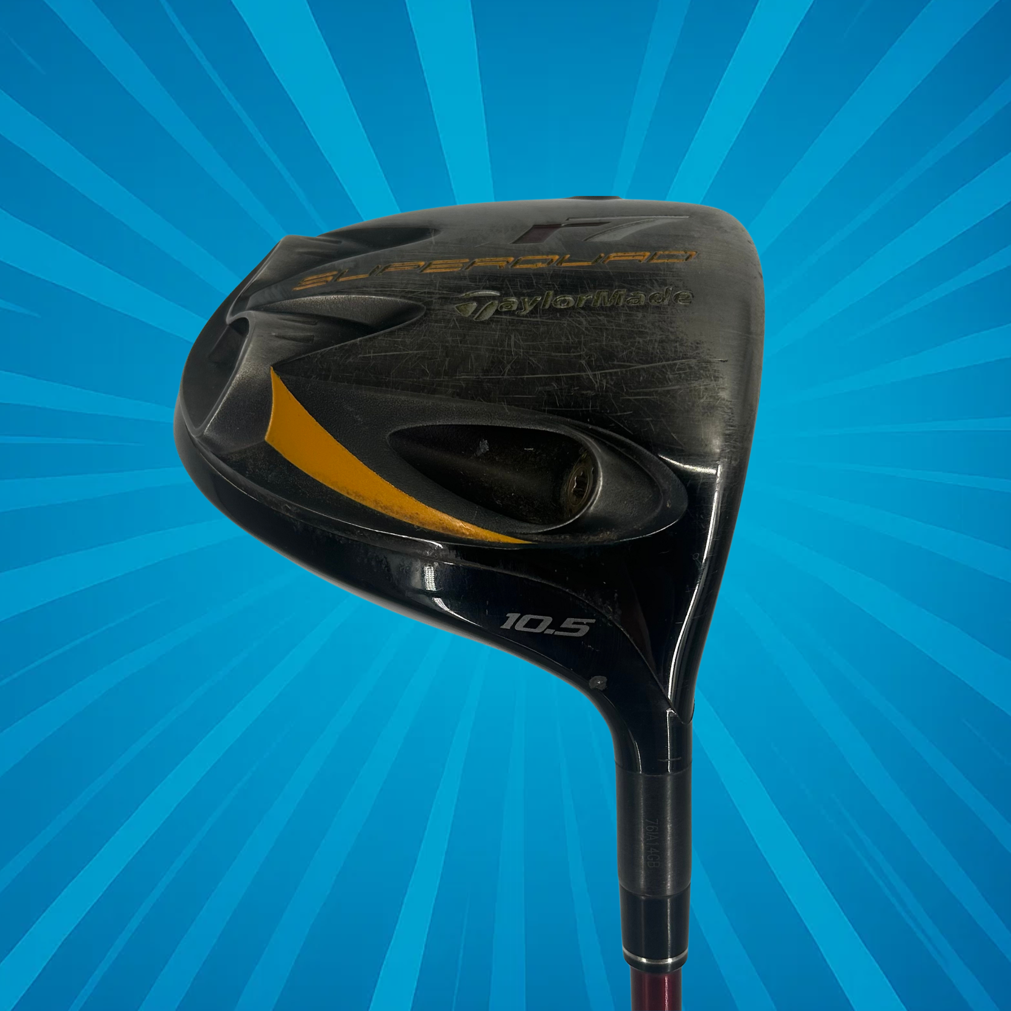 Taylormade R7 Superquad Driver / 10.5 Degree / Fujikura Stiff Flex / 42in Shaft (3 Inch Shorter Than Standard)