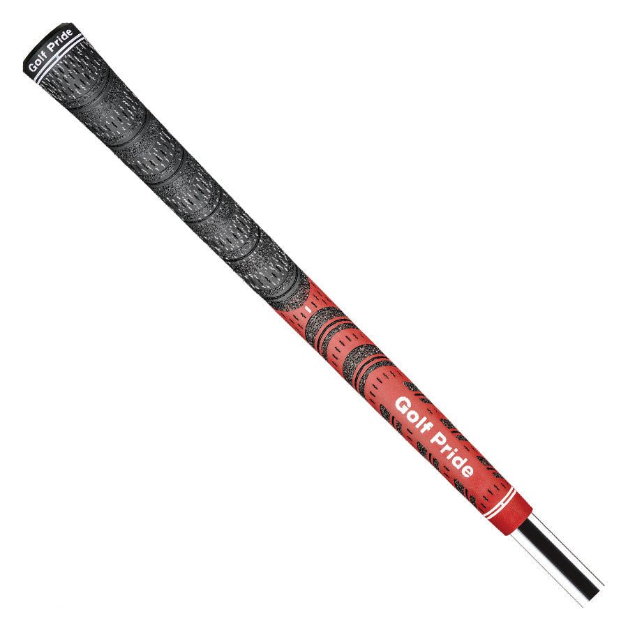 Golf Pride MCC Multi Compound Midsize Golf Grip - Black / Red - Golf Pride
