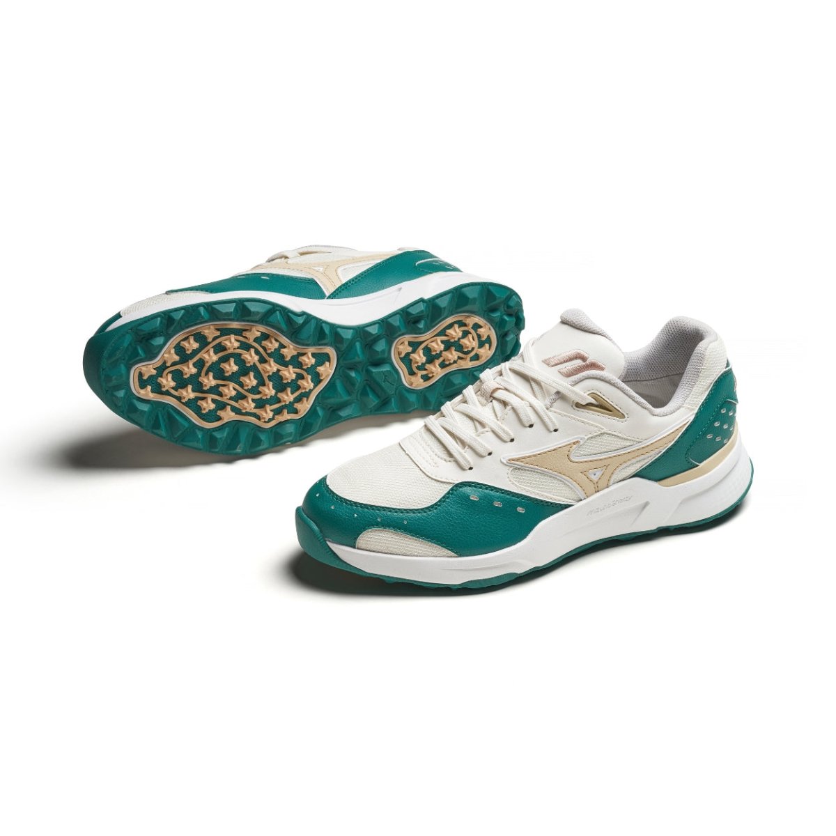 Mizuno 2026 Contender GS Golf Shoe - Alpine Green / Pale Khaki / Snow White - Mizuno