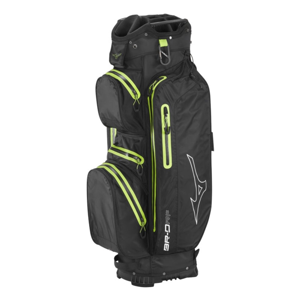 Mizuno BR - DRI Waterproof Golf Cart Bag - Black / Green - Mizuno