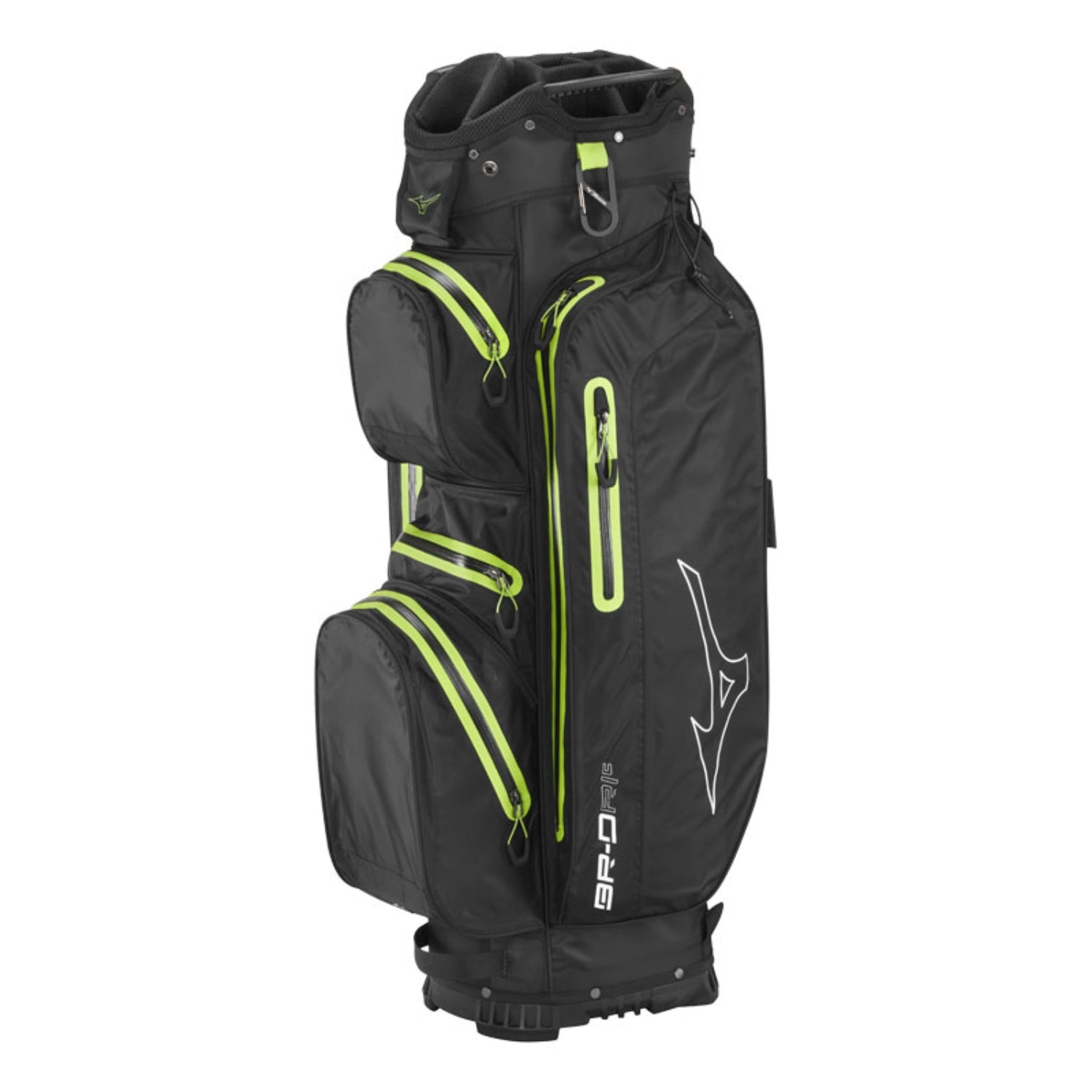 Mizuno BR-DRI Waterproof Golf Cart Bag - Black / Green