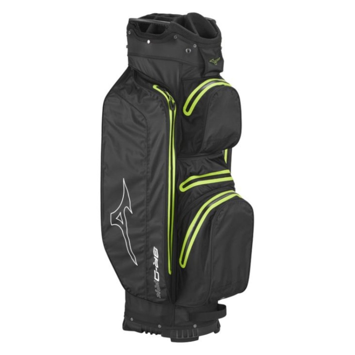 Mizuno BR - DRI Waterproof Golf Cart Bag - Black / Green - Mizuno