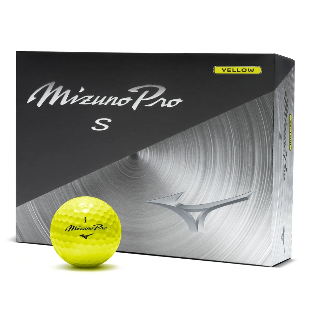 Mizuno Pro S Golf Balls - Yellow