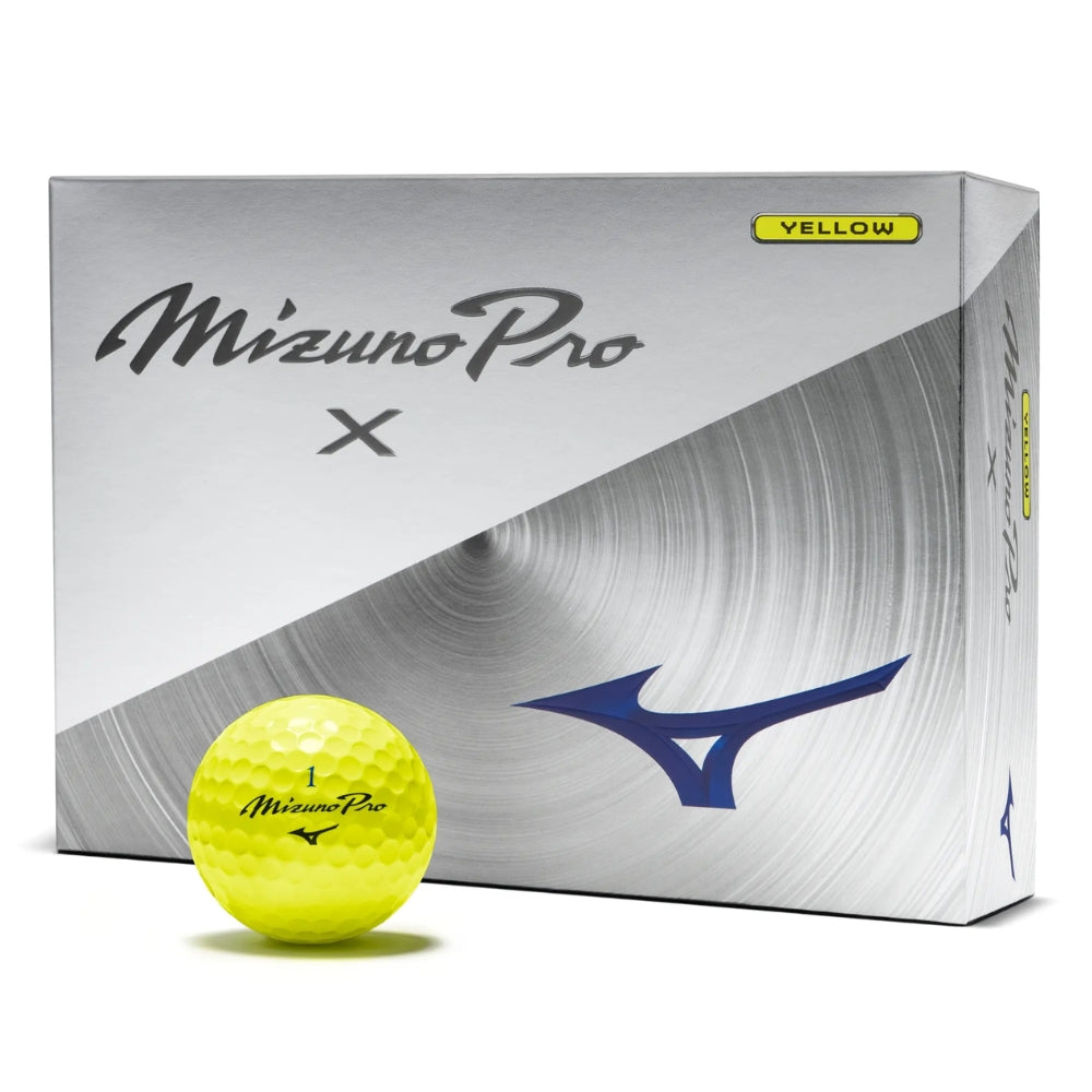 Mizuno Pro X Golf Balls - Yellow