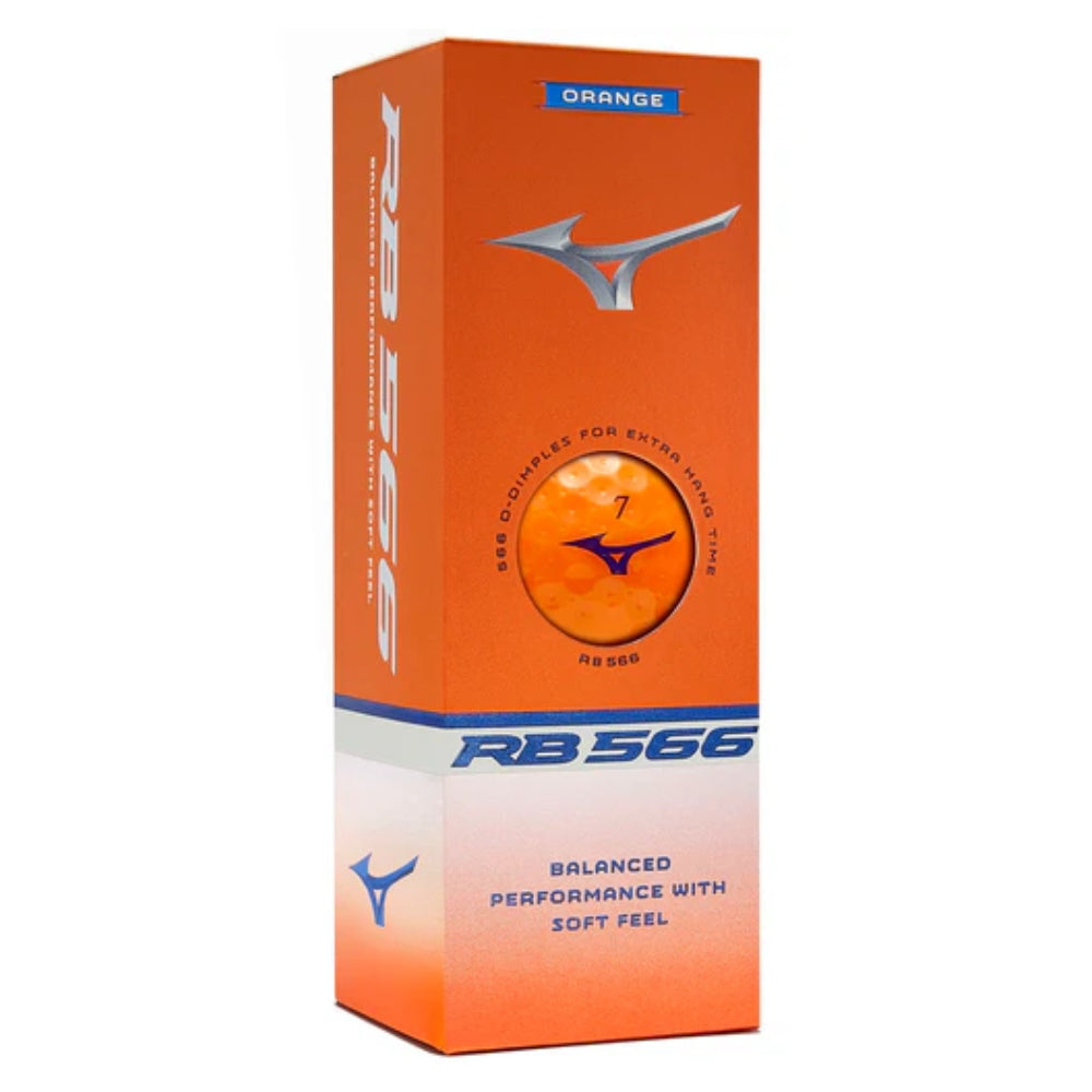 Mizuno RB 566 Golf Balls Orange (3 Ball Sleeve)