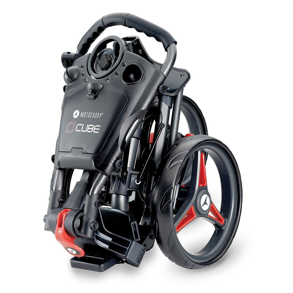 Motocaddy Cube Push Trolley - Red / Graphite