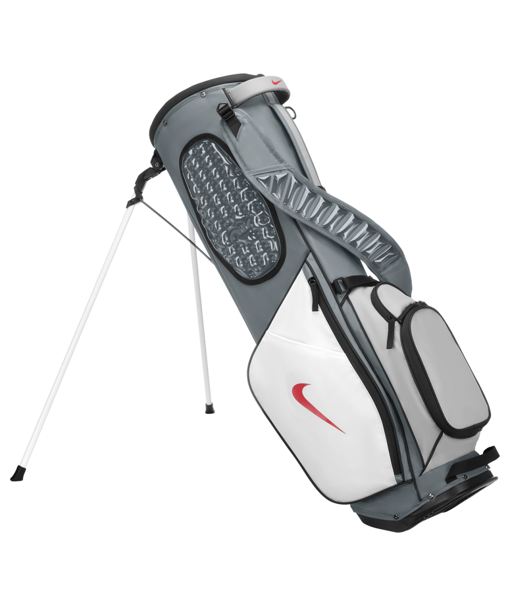 Nike Air Max Lite 2026 Golf Bag - Cool Grey / White / Fire Red - Nike Golf