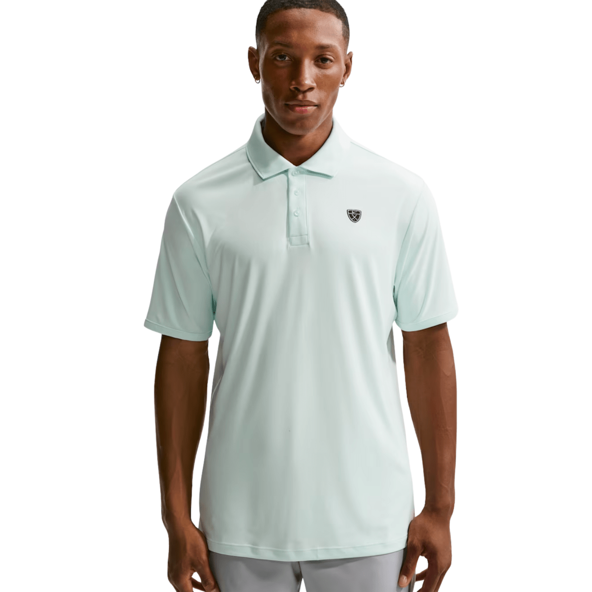Nike Dri - Fit Par 5 Solid Mens Golf Polo Shirt - Barely Green - Nike Golf